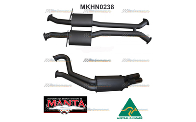HOLDEN COMMODORE VT VU VY VZ V8 UTE TWIN 3" MANTA CATBACK EXHAUST WITH MUFFLERS