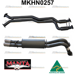 HOLDEN COMMODORE VY-VZ V8 1 TONNE UTE TWIN 2.5" MANTA CATBACK EXHAUST