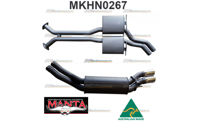 HOLDEN ADVENTRA VY VZ V8 AWD WAGON TWIN 2.5" MANTA CATBACK EXHAUST MUFFLERS