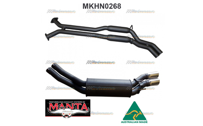 HOLDEN ADVENTRA VY VZ V8 AWD WAGON TWIN 2.5" MANTA CATBACK EXHAUST WITH HOTDOGS