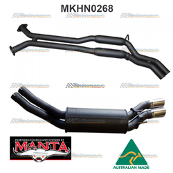 HOLDEN ADVENTRA VY VZ V8 AWD WAGON TWIN 2.5" MANTA CATBACK EXHAUST WITH HOTDOGS