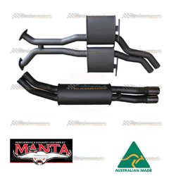 HOLDEN STATESMAN VP VQ VR VS V8 5.0LT TWIN 2.5" CATBACK EXHAUST WITH MUFFLERS TC