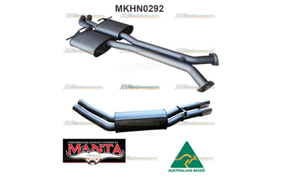 HOLDEN STATESMAN WH V8 TWIN 2.5" CATBACK EXHAUST SYSTEM WITH MUFFLERS