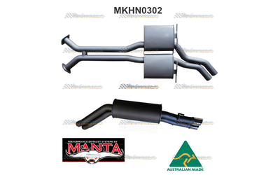 HOLDEN STATESMAN WK WL V8 TWIN 2.5" CATBACK EXHAUST SYSTEM WITH MUFFLERS