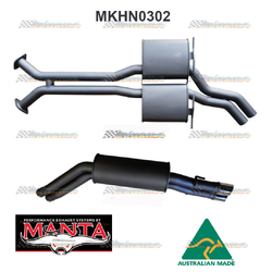 HOLDEN STATESMAN WK WL V8 TWIN 2.5" CATBACK EXHAUST SYSTEM WITH MUFFLERS