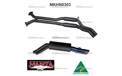 HOLDEN STATESMAN WK WL V8 TWIN 2.5" CATBACK EXHAUST SYSTEM WITH HOTDOGS