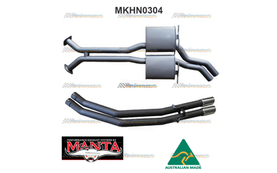 HOLDEN STATESMAN WK WL V8 TWIN 2.5" CATBACK EXHAUST SYSTEM WITH TAILPIPES