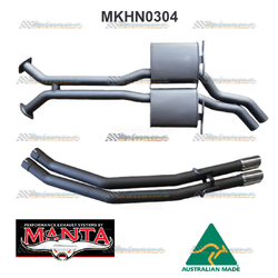 HOLDEN STATESMAN WK WL V8 TWIN 2.5" CATBACK EXHAUST SYSTEM WITH TAILPIPES