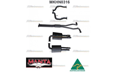 HOLDEN STATESMAN WM MANTA CATBACK EXHAUST TWIN 2.1/2"-ALUMINISED