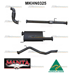 HOLDEN COLORADO 7 RG 2.8LT TD 3" TURBO BACK MANTA EXHAUST WITH CAT & MUFFLER