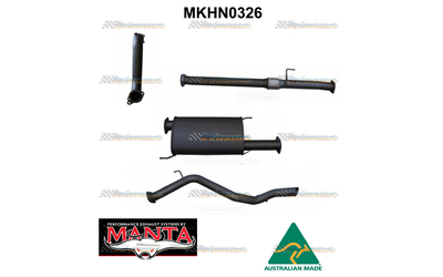 HOLDEN COLORADO 7 RG 2.8LT TD 3" TURBO BACK MANTA EXHAUST WITH MUFFLER