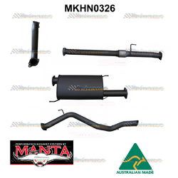 HOLDEN COLORADO 7 RG 2.8LT TD 3" TURBO BACK MANTA EXHAUST WITH MUFFLER