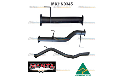 HOLDEN TRAILBLAZER RG 2.8LT TD 3" DPF BACK MANTA EXHAUST PIPE ONLY