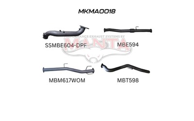 3 " Turbo Back Exhaust - Mazda BT50 TF 3.0L 4JJ3-TCX (2020 onward)