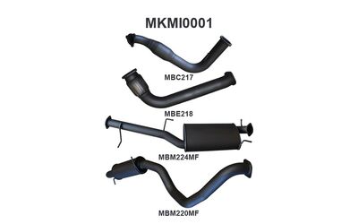 MITSUBISHI PAJERO 2006-2008 NS, NT 3.2L MANTA 3" EXHAUST