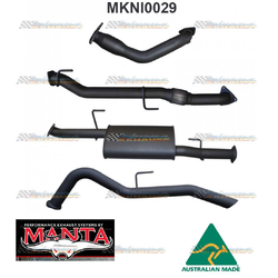 NISSAN NAVARA D40 3.0L 550 V6 MANTA EXHAUST 3" TURBO BACK