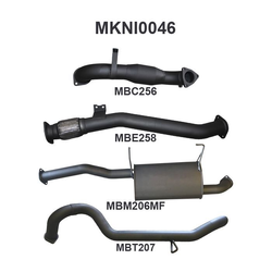 NISSAN PATROL GU 3.0LT TD Y61 WAGON MANTA EXHAUST 3" TURBO BACK