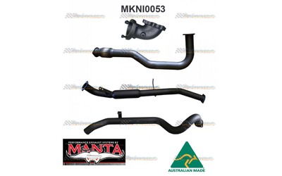 3" Turbo Back Exhaust - Nissan Patrol Y61 GU 4.2L TD Ute  - Leaf & Coil Models