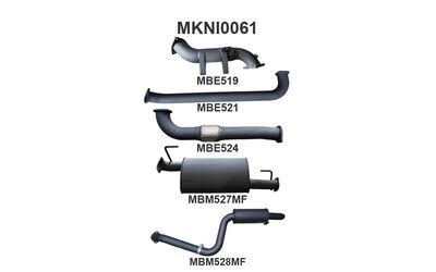 NISSAN PATHFINDER R51 2.5L SPANISH BUILT WITHOUT CAT 3" PERFORMANCE EXHAUST