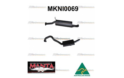 MANTA EXHAUST suits NISSAN PATROL GU 4.5 WAGON 2.1/2" CATBACK