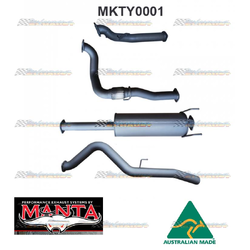 TOYOTA HILUX KZN165R 3.0LT TD 3" MANTA TURBO BACK EXHAUST