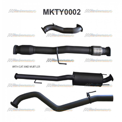 TOYOTA HILUX KUN026R D4D 2005-2015 3.0LT TD 3" MANTA TURBO BACK EXHAUST