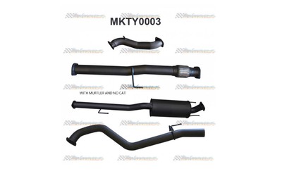 TOYOTA HILUX D4D 2005-2016 3.0LT TD 3" MANTA TURBO BACK EXHAUST