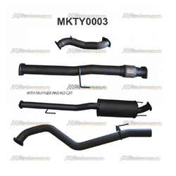 TOYOTA HILUX D4D 2005-2016 3.0LT TD 3" MANTA TURBO BACK EXHAUST