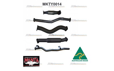 TOYOTA LANDCRUISER VDJ79 V8 D/CAB 3" MANTA TURBO BACK EXHAUST 