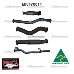 TOYOTA LANDCRUISER VDJ79 V8 D/CAB 3" MANTA TURBO BACK EXHAUST 