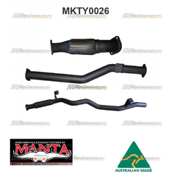 TOYOTA LANDCRUISER 76 SERIES WAGON 4.52TD MANTA TURBO BACK 3" EXHAUST