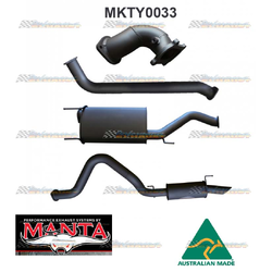 TOYOTA LANDCRUISER HDJ100 SERIES 3" MANTA TURBO BACK EXHAUST