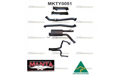 TOYOTA LANDCRUISER 200 SERIES 4.5LT V8 TWIN/DUAL 3" EACH SIDE MANTA EXHAUST