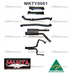 TOYOTA LANDCRUISER 200 SERIES 4.5LT V8 TWIN/DUAL 3" EACH SIDE MANTA EXHAUST
