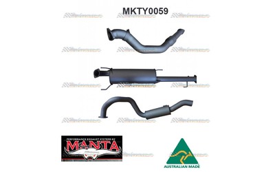 TOYOTA PRADO KZJ120R 3.0L 1KZ MANTA 3" TURBO BACK EXHAUST