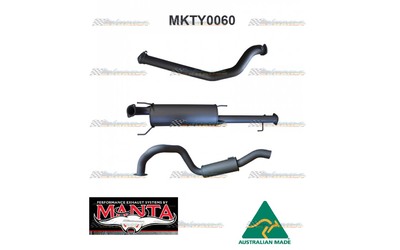 TOYOTA PRADO 120 150 SERIES D4D 3.0LT TD 3"MANTA TURBO BACK EXHAUST