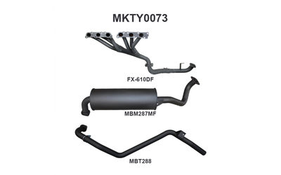 Extractors & 2.5" Exhaust - Toyota Landcruiser FZJ80 80 Series 4.5L Petrol