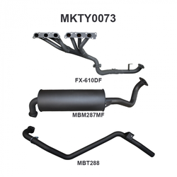 Extractors & 2.5" Exhaust - Toyota Landcruiser FZJ80 80 Series 4.5L Petrol