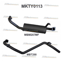 TOYOTA LANDCRUISER FZJ80 80 SERIES 4.5LT PETROL 2.5" MANTA EXHAUST