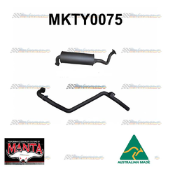 TOYOTA LANDCRUISER HZJ80 80 SERIES 4.2LT DIESEL 2.5" MANTA EXHAUST