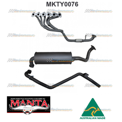 TOYOTA LANDCRUISER HZJ80 80 SERIES 4.2LT DIESEL EXTRACTORS & 2.5" MANTA EXHAUST