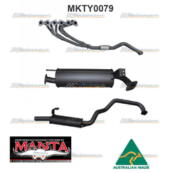 TOYOTA LANDCRUISER HZJ105 SERIES 4.2LT DIESEL EXTRACTORS & MANTA 2.5" EXHAUST