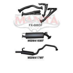 Extractors & 2.5" Exhaust - Toyota Landcruiser FZJ105 Series 4.5L Petrol