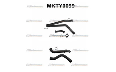 TOYOTA LANDCRUISER 200 SERIES 4.5LT TD V8  MANTA 4" DPF BACK EXHAUST