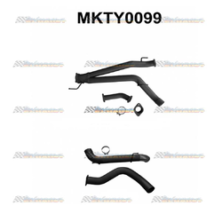 TOYOTA LANDCRUISER 200 SERIES 4.5LT TD V8  MANTA 4" DPF BACK EXHAUST