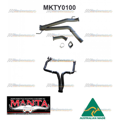 TOYOTA LANDCRUISER 200 SERIES 4.5LT TD V8 MANTA TWIN 3" DPF BACK EXHAUST