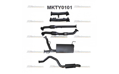 TOYOTA LANDCRUISER 200 SERIES 4.5LT V8 DUAL 2.1/2" INTO 3" MANTA EXHAUST DPF 