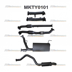 TOYOTA LANDCRUISER 200 SERIES 4.5LT V8 DUAL 2.1/2" INTO 3" MANTA EXHAUST DPF 