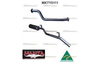 2.5" Exhaust - Toyota Landcruiser HJ75 4.0L 2H Diesel Ute & Troopy