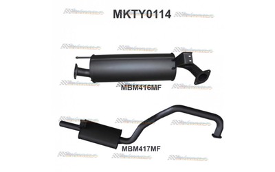 TOYOTA LANDCRUISER FZJ105 SERIES 4.5LT PETROL MANTA 2.5" EXHAUST